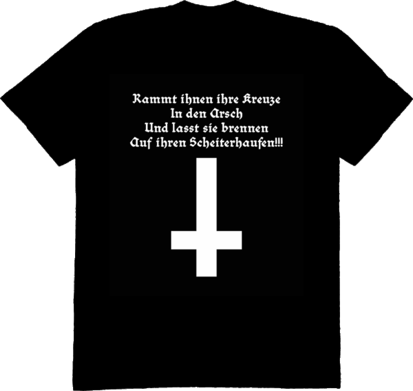 Antimensch - Sei Gott T-Shirt – Bild 2